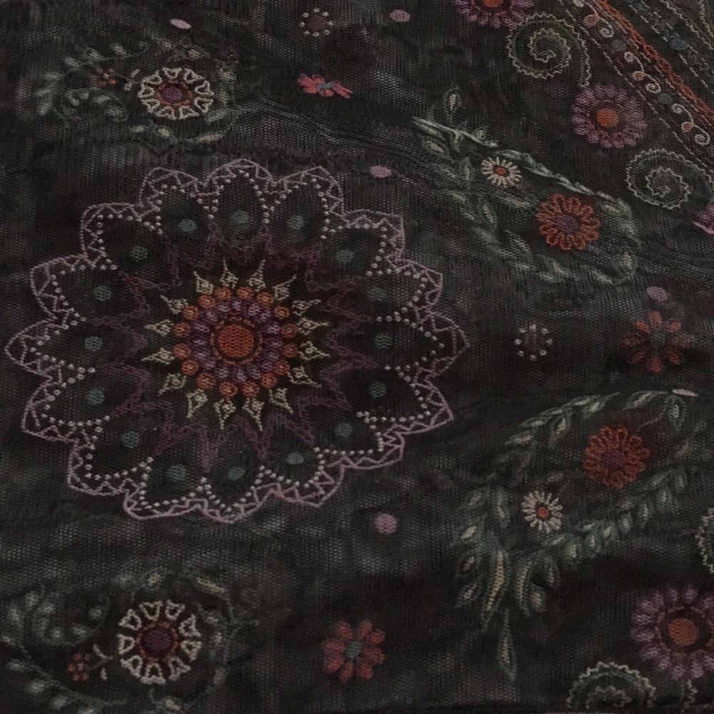 Victoria’s Secret embroidered mesh shawl